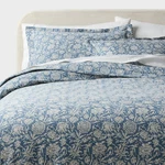 Full/queen Casual Textured Cotton Printed Duvet Cover And Sham Set Blue -. Fixed Price $31.99.