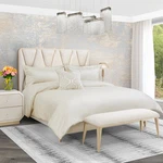 Aico Furniture WESTLYN"4PC Queen Comforter Set"ivory BCS-QS04-WSTLYN-IVY. Fixed Price $350.99.