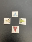 Lego Minifigure Compass Tile 2X2 East West South North Lot Of 4 Mosaic Yard. Fixed Price $9.99.