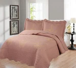 3PC Bed Set Solid Stippling Stitch Modern Quilt Wiyh Embroidery Butterflies New. Fixed Price $47.04.