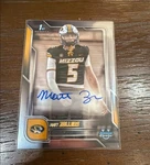 Matt Zollers #bca-mz 2025 Bowman Chrome University Prospect Autograph. Fixed Price $10.00.