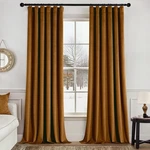 Miulee Velvet Curtains Inches Long 50"W X 84"L (pack Of 2), Golden Brown. Fixed Price $48.63.