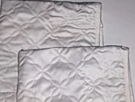 Nwot Set Of 2 Standard Size Ivory Bed Pillow Sham W/ Tonal Floral Stitching. Fixed Price $15.85.
