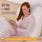Aeris Bed Wedge Pillow For Sleeping - Memory Foam Unique Curved Design. Fixed Price $12.95.
