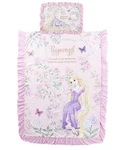 Disney Ruffled Single Duvet Cover And Pillowcase Set, Rapunzel, Pink, 426094. Fixed Price $96.30.