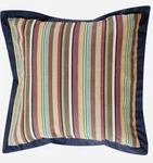 Set Of - Hiend Accents Tammy Striped Reversible Euro Shams 27X27" New. Fixed Price $22.99.