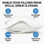 4 Pack Of Pillow Protectors With Zipper Queen Size Effective Dust. Fixed Price $20.99.