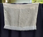 Window Valance Curtain 23 X 29 Collections Etc Lace Trim Polyester Beige Vintage. Fixed Price $14.00.