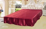 Dada Bedding Ruby Red Romantic Shiny Soft Satin Bold Pleated Skirt, Cal King. Fixed Price $23.74.