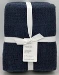 Pottery Barn Medallion Matelasse King Duvet Cover Indigo Blue. Fixed Price $159.95.