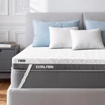 Mattress Topper Queen 3 Inch Dual Firmness Flippable Extra White Double. Fixed Price $154.99.