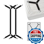 Feelathome Bed Holder Straps Criss-cross Sheets Stays Suspenders Keep. Fixed Price $11.60.
