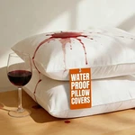 Set Of 2 Pillow Protectors With Zipper - Standard Size Bed Bug (white). Fixed Price $17.53.