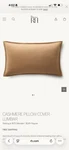 Restoration Hardware Cashmere Lumbar Pillow Cover Camel. Fixed Price $60.00.