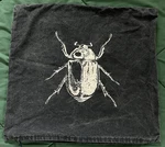 Ikea White Screen Print Style Beetle Graphic Denim 18 X Pillow Case Cover. Fixed Price $40.00.