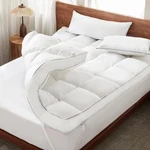 Inch Duck Feather Bed King Size, 100% Cotton Extra Thick Mattress Topper, 2500. Fixed Price $125.73.