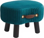 Small Footstool With Handle, Veet Ottoman Rest Padded Seat,. Fixed Price $33.27.