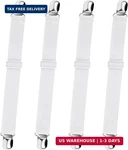 Bed Sheet Straps, Sopito Adjustable Elastic Fitted Holders Stay. Fixed Price $9.60.