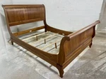 Ethan Allen Maison Queen Sleigh Bed - Solid Cherry Made In Usa + Free Mattress. Fixed Price $1500.00.