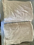 Royal Velvet Crushed Blush Champagne Standard Bed Pillow Shams 2 Euc. Fixed Price $20.00.
