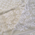 Lamont Home Heavy Woven Bedspread Coverlet Floral 102" X 120" Queen Fringe. Fixed Price $26.73.