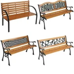 Patio Park Seat Furniture Garden Bench Porch Path Chair Outdoor Deck Steel Frame. Fixed Price $123.89.