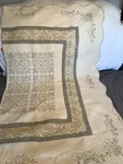 Classic Home Queen Embroidered Quilt Scalloped 96X112. Fixed Price $39.95.
