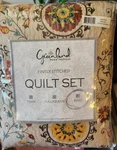 3PC Greenland Home Fashions Andorra Cotton Quilt Set, King. Fixed Price $95.00.