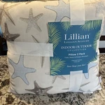 Lillian August Set Of 2 Accent Pillows Indoor Outdoor Collection Fade Water Resi. Fixed Price $28.00.