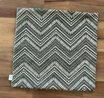 Botanical Garden Green And Cream Chevron Pillow Cover 19X20 Westex Forest. Fixed Price $14.82.