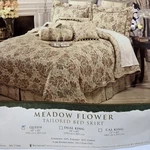 Waterford Linens Queen Bed Skirt Meadow Flower Tailored Style 60X80 *new Os $175. Fixed Price $124.99.