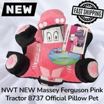 Nwt New Massey Ferguson Pink Tractor 8737 Official Pillow Pet Fast Shipping. Fixed Price $44.00.