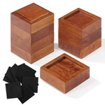 Bed Risers (set Of 8) Furniture Lifts Height 1", 2" Or 3", Solid Natur.... Fixed Price $40.74.