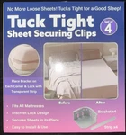 Tuck Tight Sheet Securing Clips Set Of 4 Mattress Corner Grippers Bed Holders. Fixed Price $15.00.