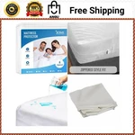 Bed Cover Twin Size Fitted Sheet Zippered Plastic Mattress Waterproof Protector. Fixed Price $13.99.