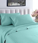 Fresh Home 1000 Thread Count 100% Cotton Striped Deep Pocket Sheet Set. Fixed Price $64.99.