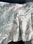 Pottery Barn Matine Toile King Bed Skirt Linen Cotton Green Floral Pleated. Fixed Price $64.99.