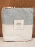 New Discontinued Restoration Hardware Chambray Blue Box Spring Cover Size Full. Fixed Price $62.00.