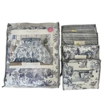 Laurel Manor Toile Garden Cotton Queen Reversible Bedspread + 2 Shams Euro. Fixed Price $224.99.