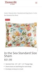 Thomasville "in The Sea" Tropical Fish & Coral Standard Pillow Shams Lot Of 2. Fixed Price $19.00.