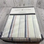 New Tommy Hilfiger Red, Blue & White Pinstripe Standard Pillow Cases- Set Of 2. Fixed Price $23.79.