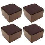 Pcs Self-adhesive Furniture 2.4"L X 2.4"W 2"H, Brown, Square. Fixed Price $30.99.