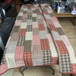 Vintage 1994 Pem America 100% Cotton King Size Quilt Autumn Brown Rust Burnt. Fixed Price $198.00.