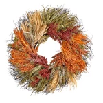 Nearly Natural 26IN. Fall Sorghum Harvest Autumn Artificial Wreath. Fixed Price $60.49.