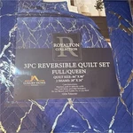 Luxury Home Textiles Royalton Collection Reversible Quilt Set Full/queen Blue G. Fixed Price $30.00.
