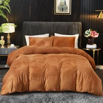 Ivellow Velvet Duvet Cover Queen Set Burnt Orange Comforter 3PCS. Fixed Price $105.73.