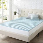 Zinus 2 Inch Swirl Gel Cooling Memory Foam Mattress Topper Airflow Full. Fixed Price $44.99.
