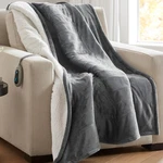 Beautyrest Heated Blanket, Electric Throw, (50 X 60 In), Grey. Fixed Price $53.28.