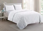 Coastal Quilt Set King White Shell Starfish Seahorse Pillow Shams Bedding Cover. Fixed Price $50.00.
