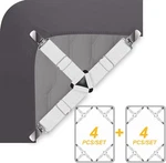 Ultrashang Bed Sheet Straps Fasteners: 2-SET White Elastic Triangle. Fixed Price $25.97.